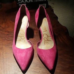 Sam Edelman Pink Suede Heels